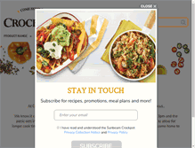 Tablet Screenshot of crockpot.com.au